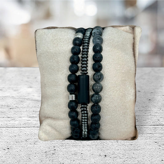 Bracelet Trio noir