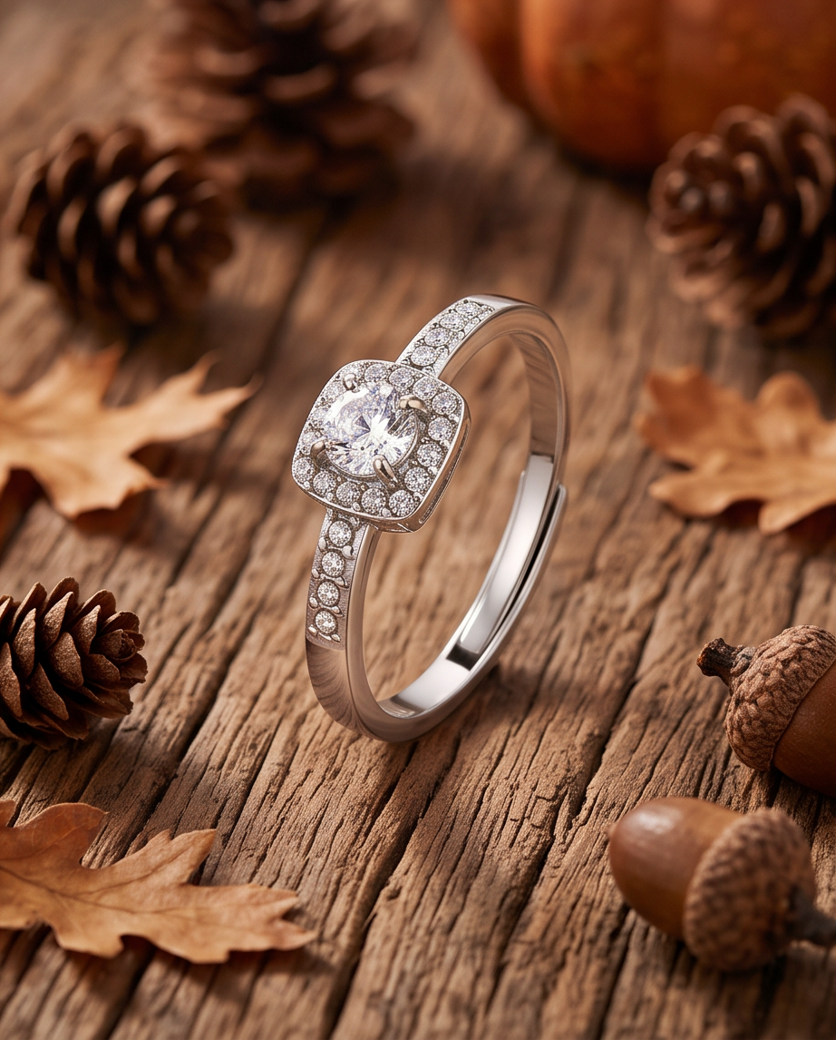Isadora silver stainless steel ring