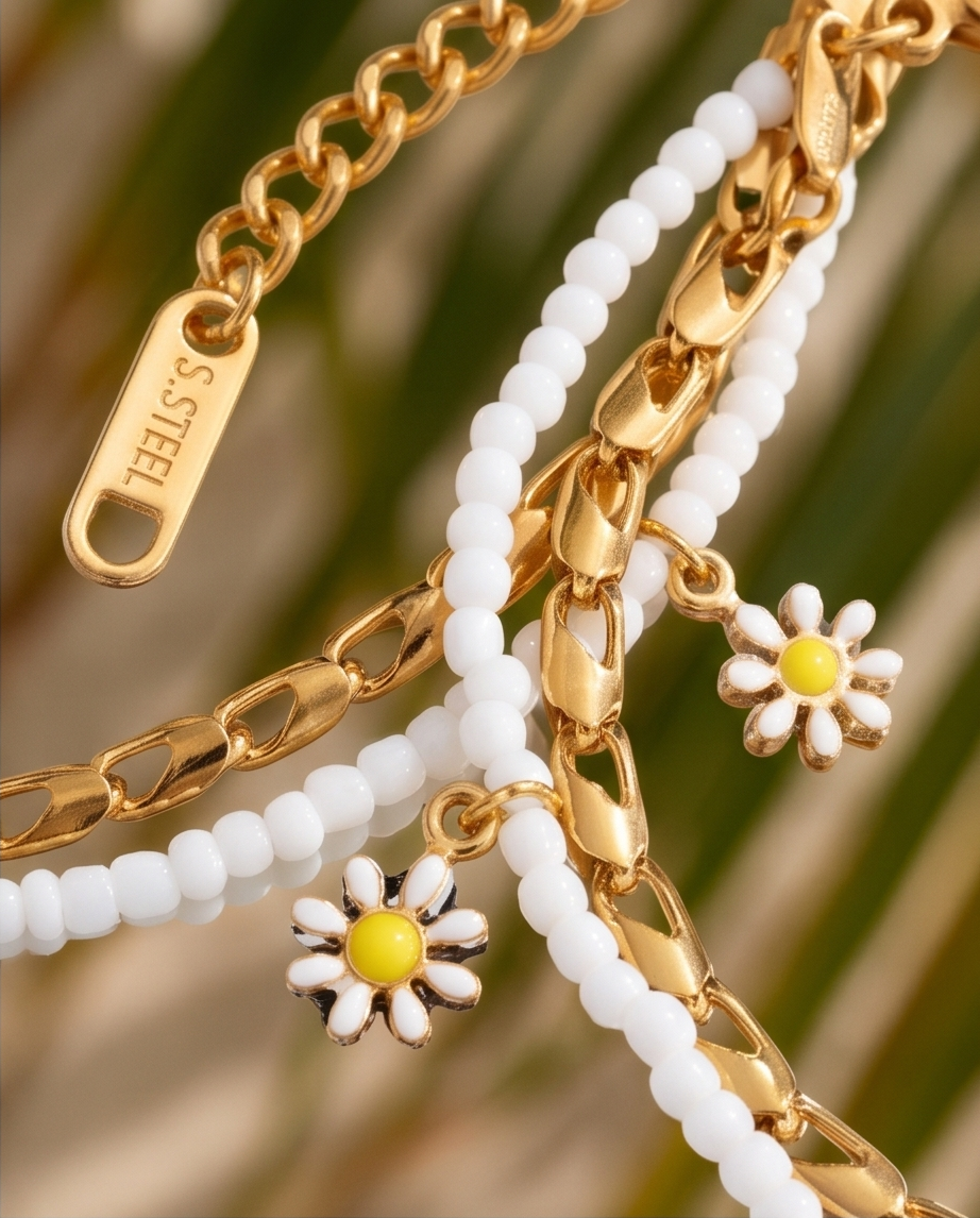 Bohemian Bracelet – Gold ✨🌼