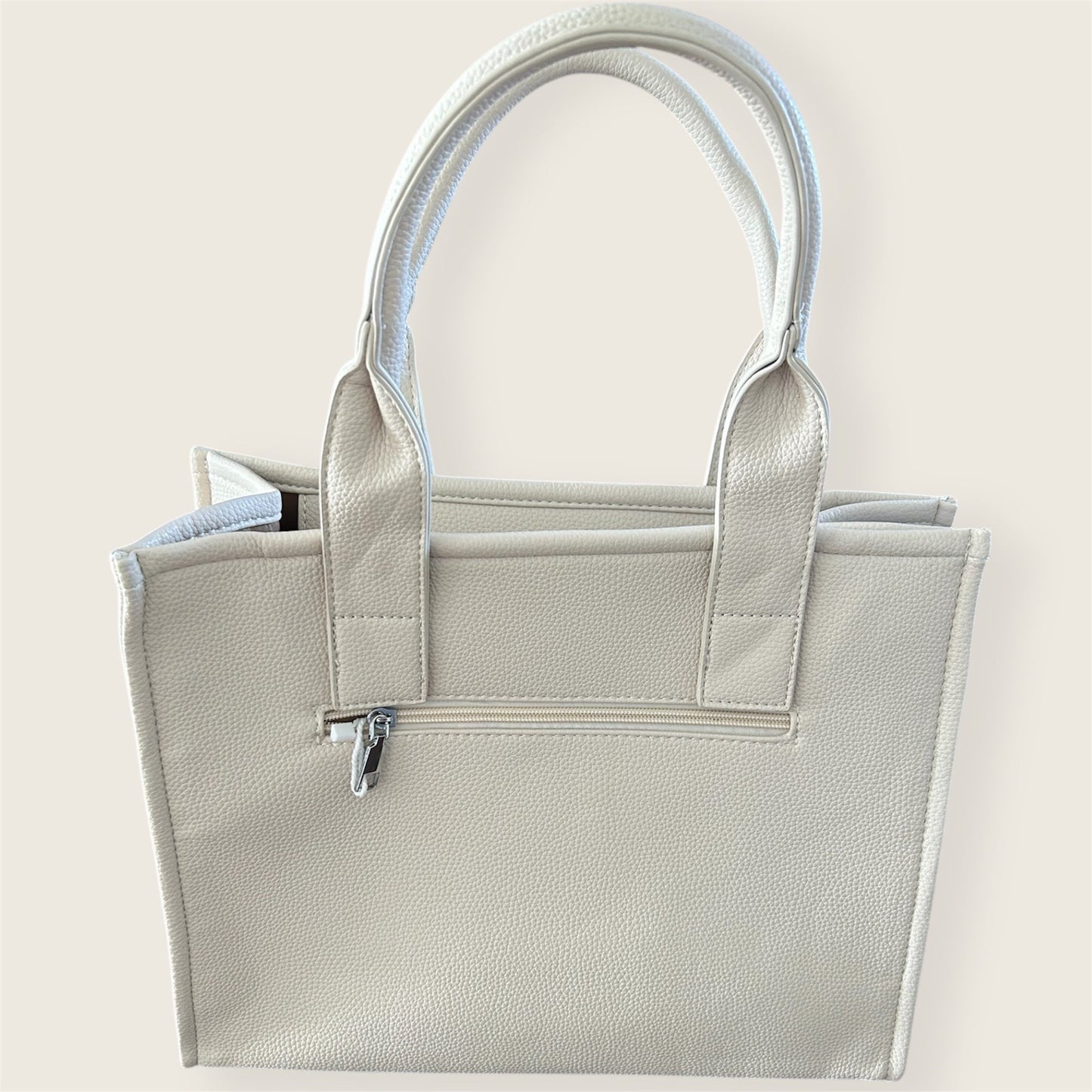 Tote bag: beige foncé