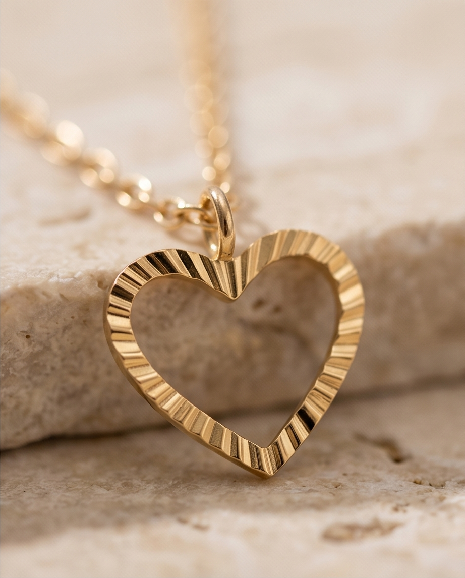 Gold-Plated Stainless Steel Heart Necklace 💖✨