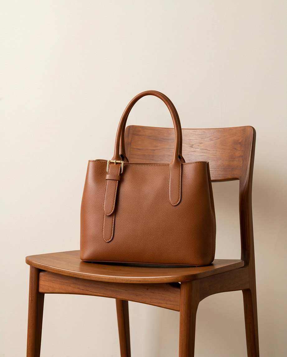 Leren tas Ernesta camel – Italiaanse elegantie