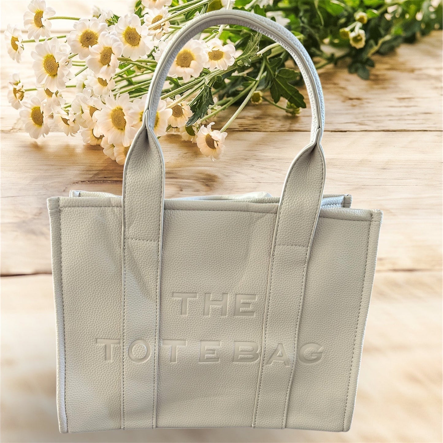 Tote bag: beige foncé