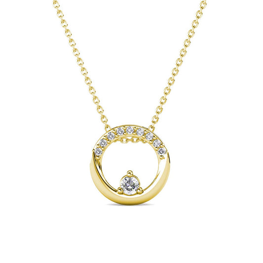 Pendentifs Clarine - Doré et Cristal