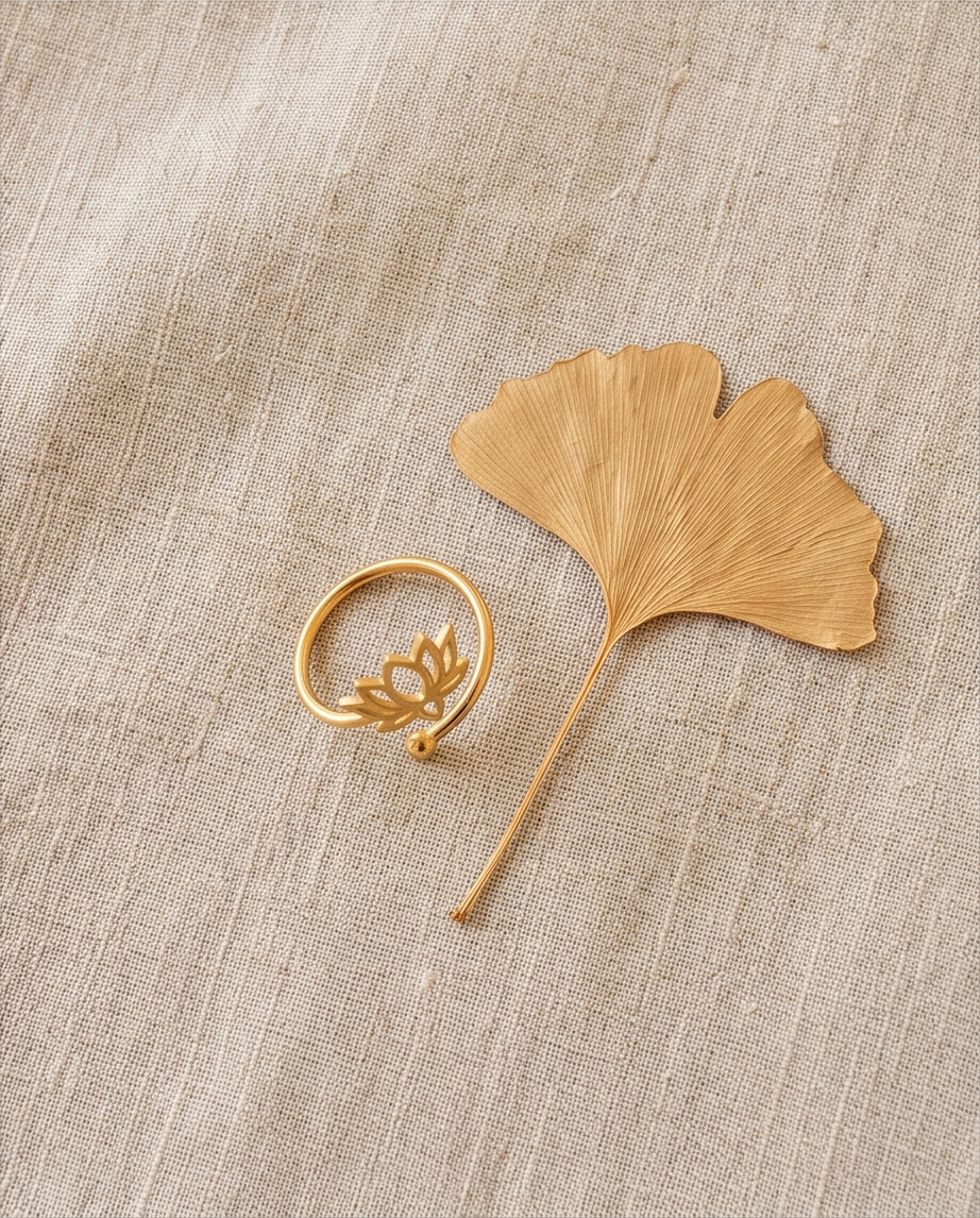 ✨ Bague Lotus – L’élégance inspirée de la nature ✨