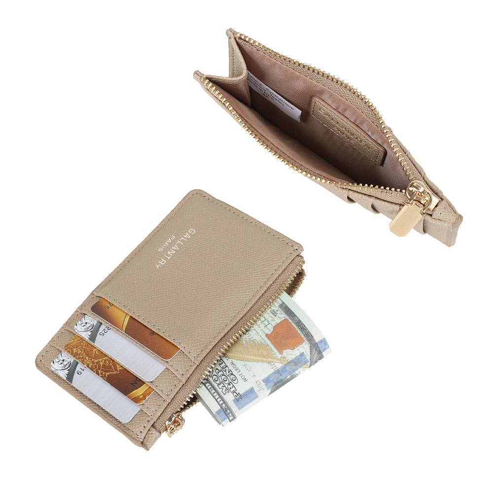 Bruine leren kaarthouder Cognac Élégance – Tijdloze elegantie