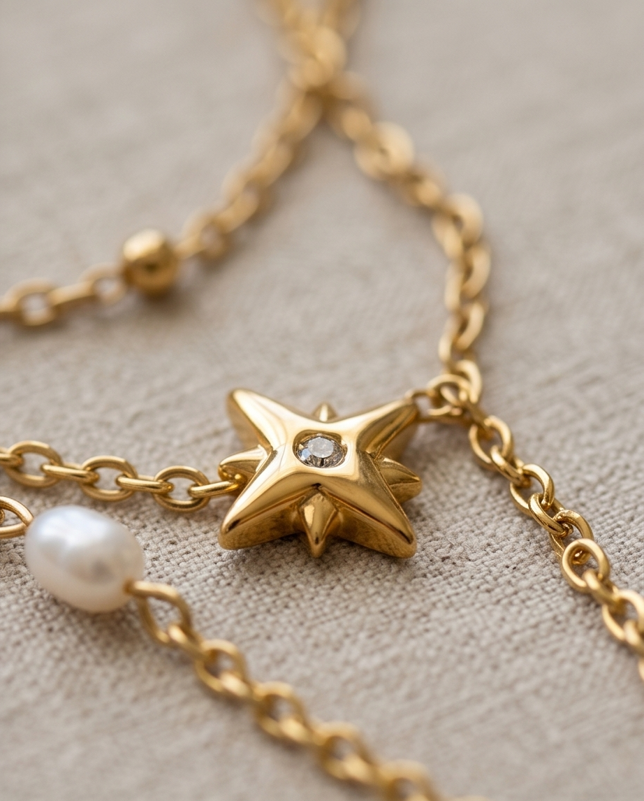 Stainless Steel Pearl Necklace – Glow Clean