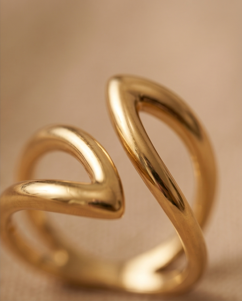 Bague Mia – acier inoxydable argenté
