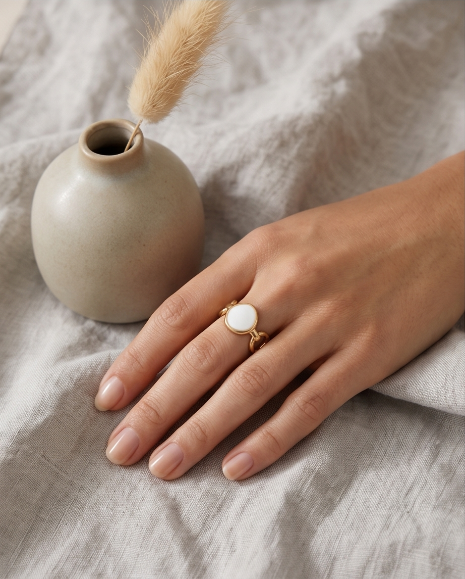 Bague Rondo Dorée en Acier Inoxydable ✨💛