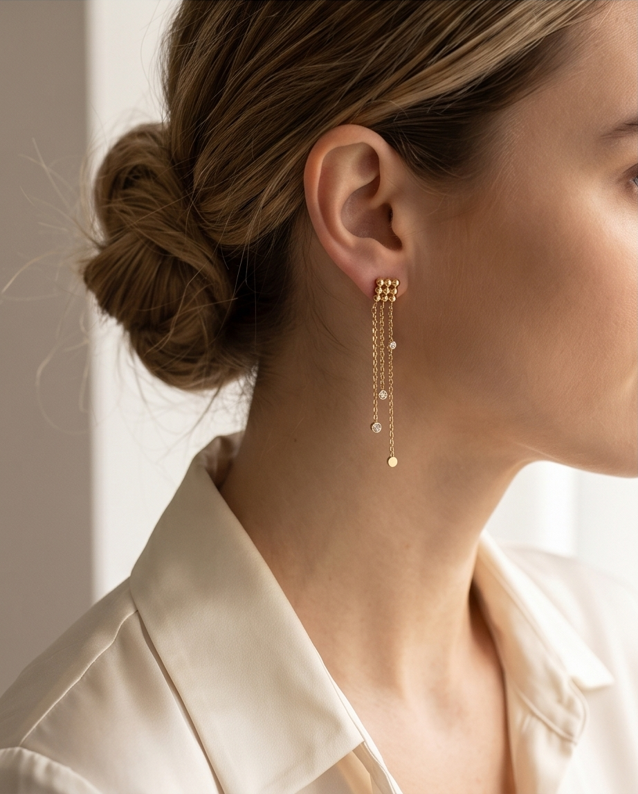 ✨ Stella Oorbellen – Elegantie in beweging ✨