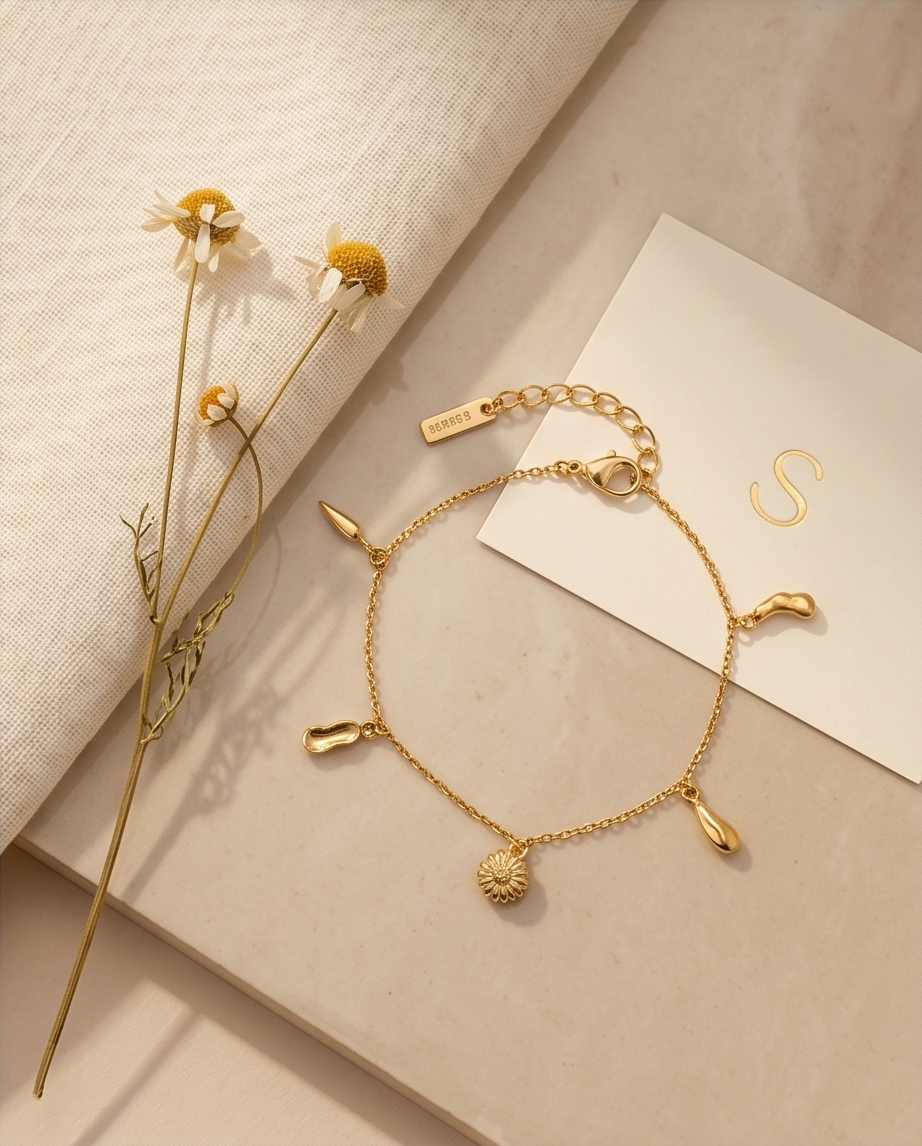 Gouden Jasmine Armband van Roestvrij Staal ✨💛