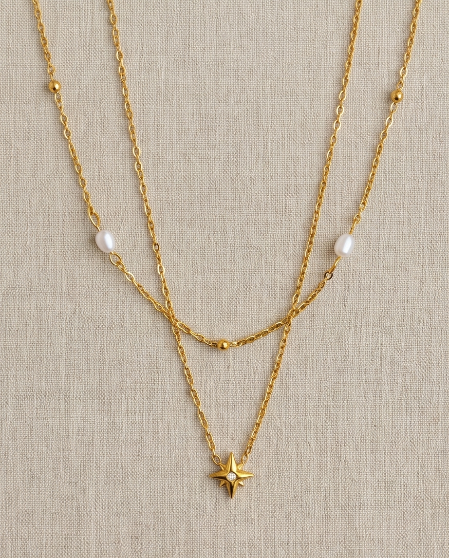 Stainless Steel Pearl Necklace – Glow Clean