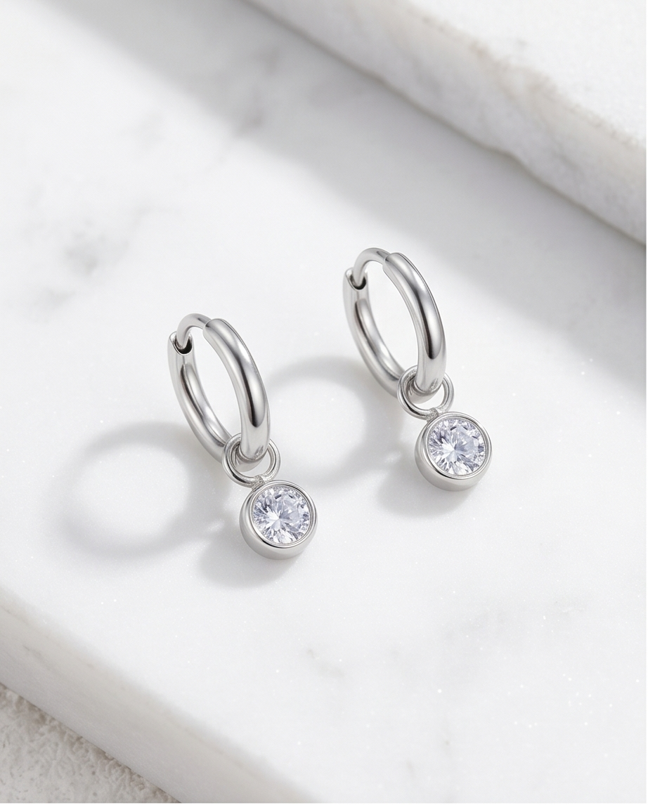 Boucles d’oreilles Solitaire – Style moderne & intemporel