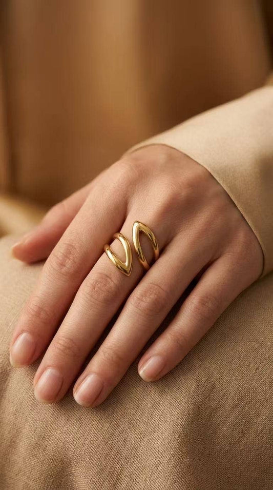 Bague Mia – acier inoxydable argenté
