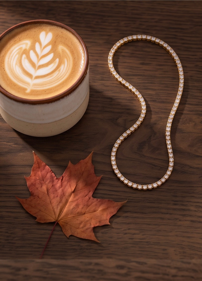 Stainless Steel Éclat Necklace – Gold or Silver