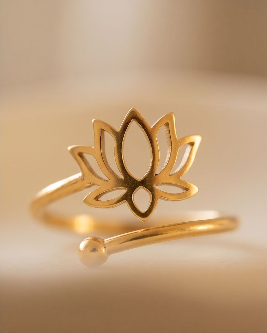 ✨ Bague Lotus – L’élégance inspirée de la nature ✨