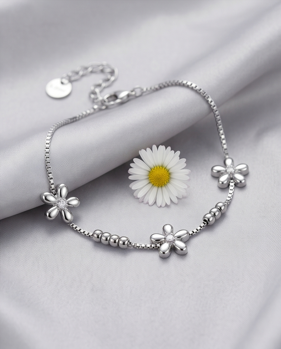 Bracelet Flower en acier inoxydable