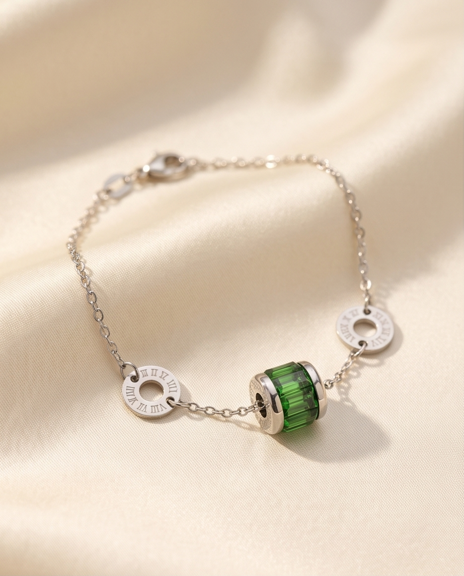 Roman letter bracelet – Gold plated ✨💚