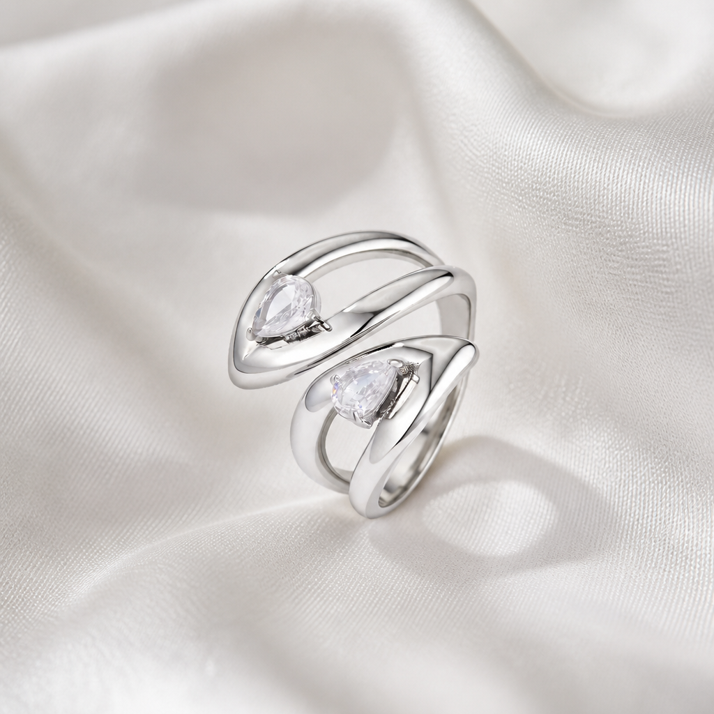 Bague Jade en acier inoxydable – Doré ou Argenté