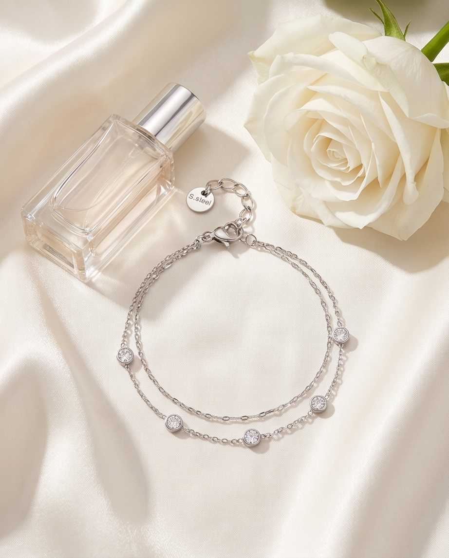 Celine Silver Stainless Steel Bracelet – The Stylish Essential ✨