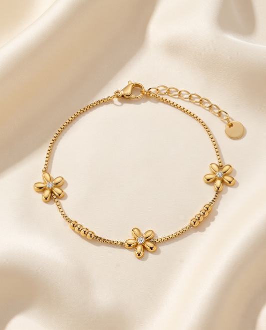 Bracelet Flower en acier inoxydable
