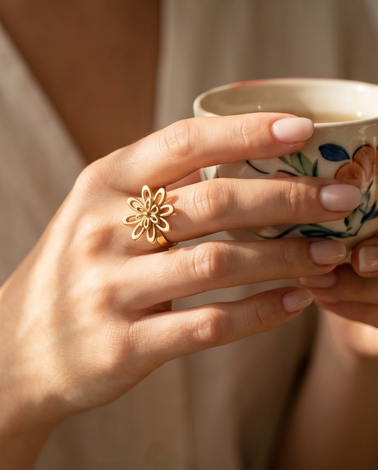 Bague Maelis dorée – Le petit détail qui change tout
