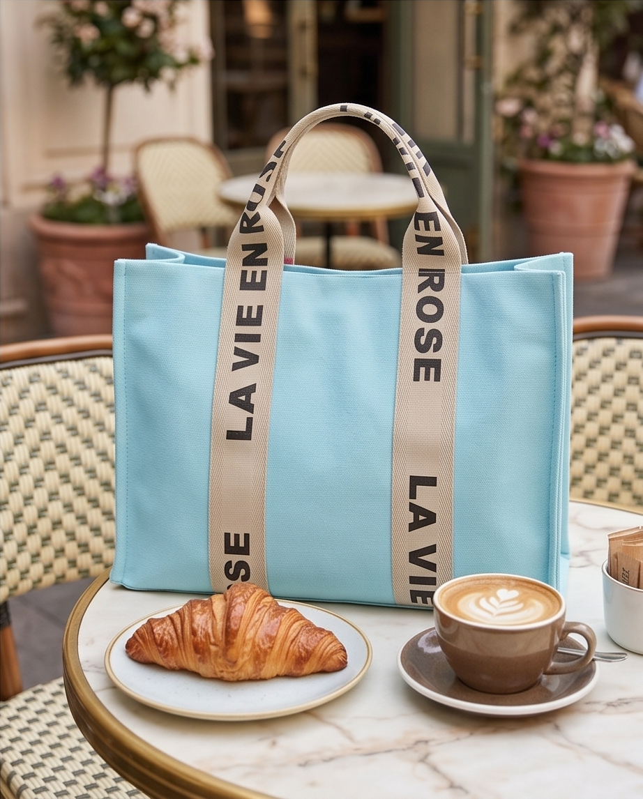 Turquoise tas LA VIE EN ROSE – Trendy & kleurrijke handtas voor dames