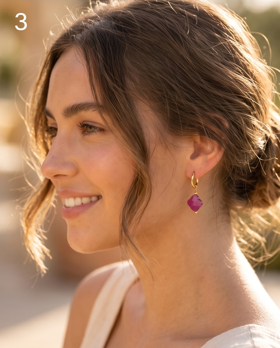 Clover earrings - good luck charm