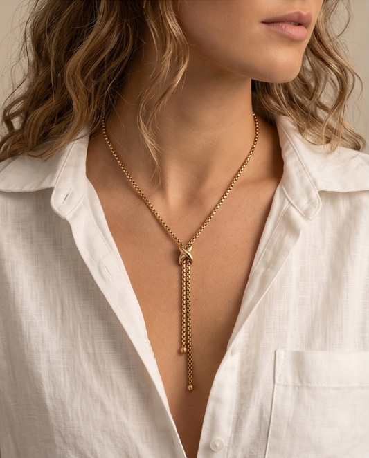 Ketting Lory Verguld Roestvrij Staal – Elegant & Waterbestendig