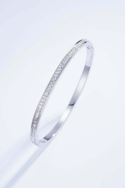 Bracelet Ally avec strasses: Argent