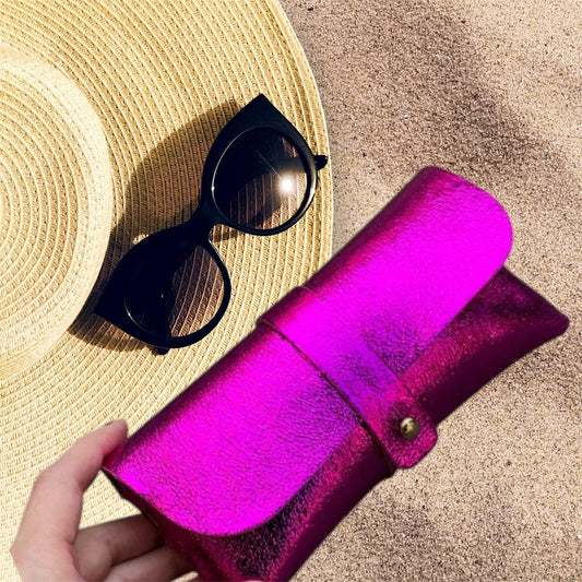 Étui à lunettes: Irisé fushia