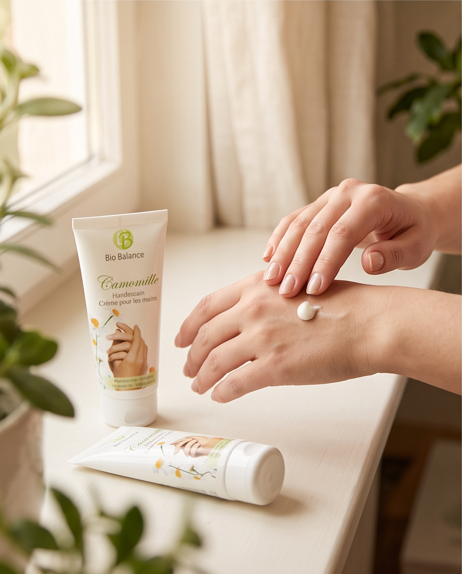 Crème mains à la camomille – Bio Balance 🌼 75ml