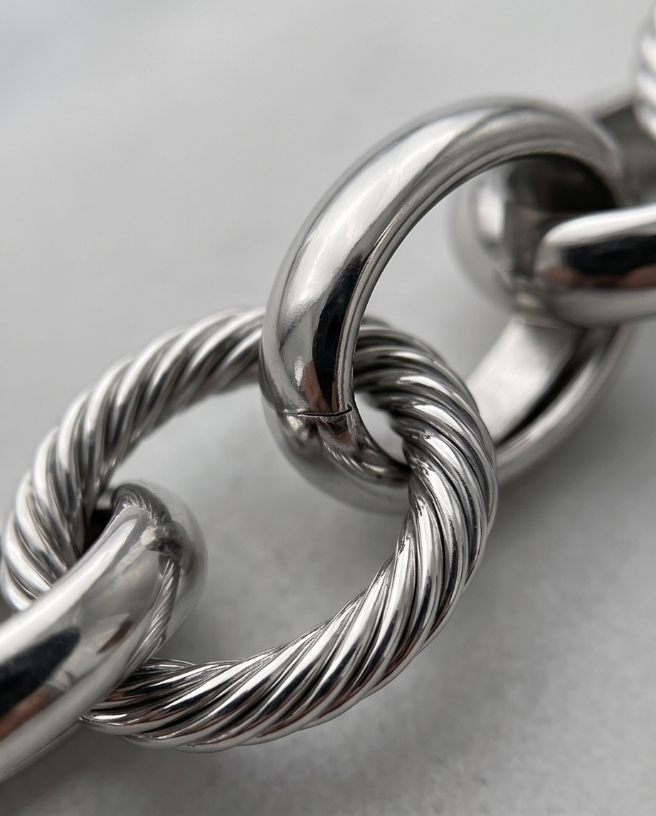 Oniva chunky chain bracelet: Silver