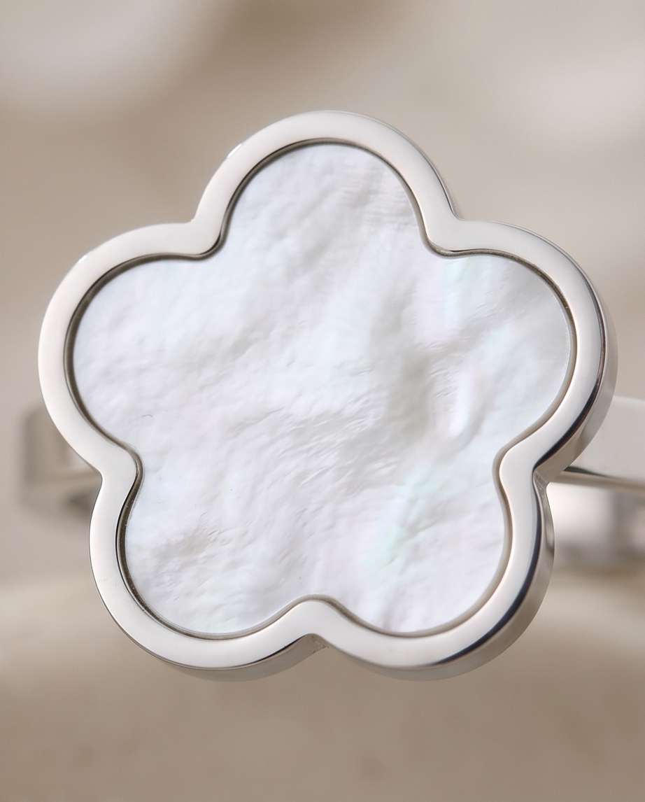 Bague- Olympia: Silver White
