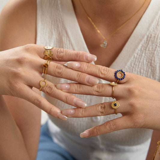 Bague avec pierres - Madison: Lapis Lazuli
