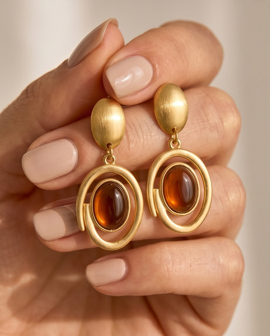 Isa Gold Earrings – Timeless elegance