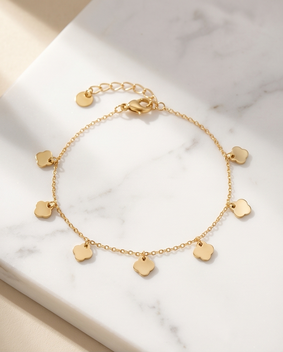 Dounia Armband goudkleurig roestvrij staal 💛