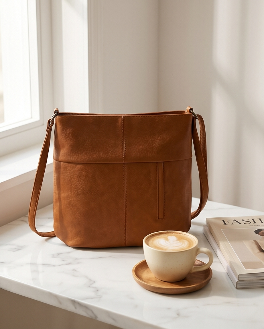 Schoudertas Le Tote Chic camel – Moderne elegantie