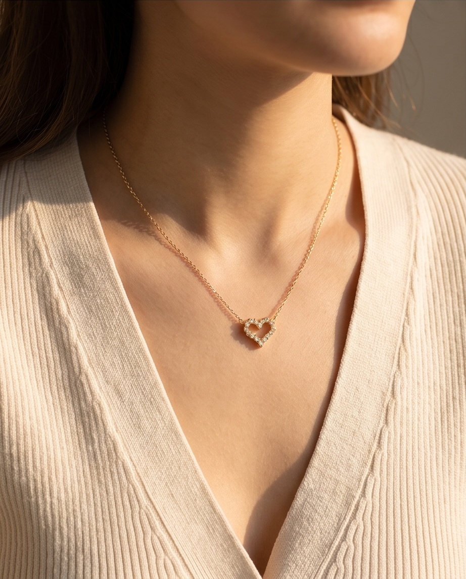 Valentine's Day Heart Necklace ❤️