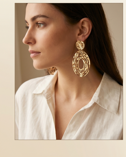 Boucles d’oreilles Pendants Géométriques