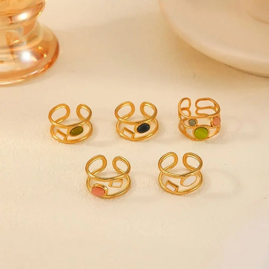 Bague Daisy blanche