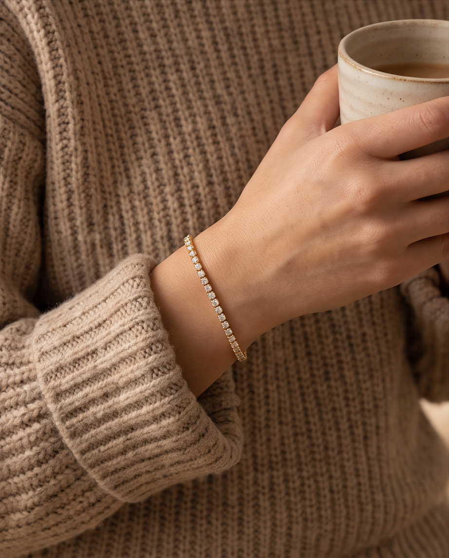 Eclat Stainless Steel Bracelet – Gold or Silver