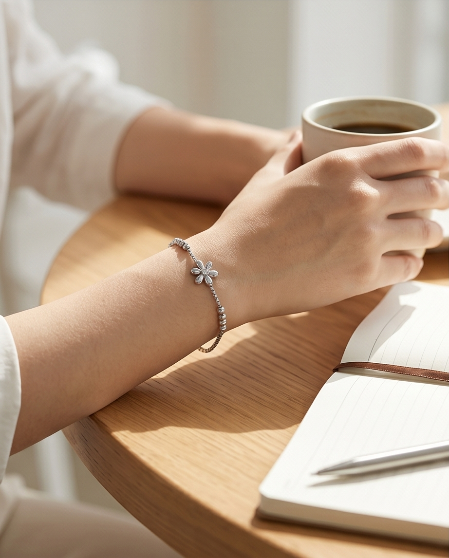 Bracelet Flower en acier inoxydable