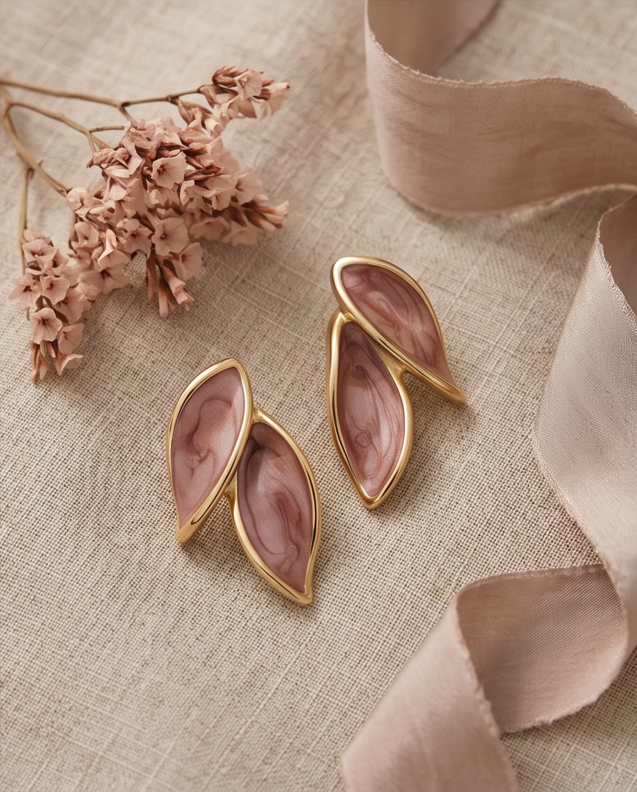 Tulip Stainless Steel Earrings – Floral Radiance