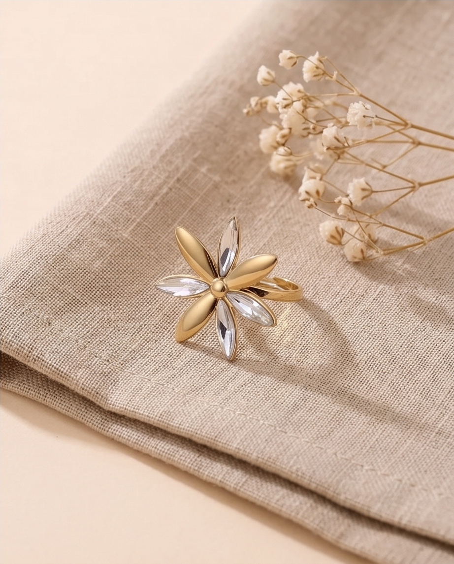 Clementine Gold Ring – Fresh & Stylish Glow