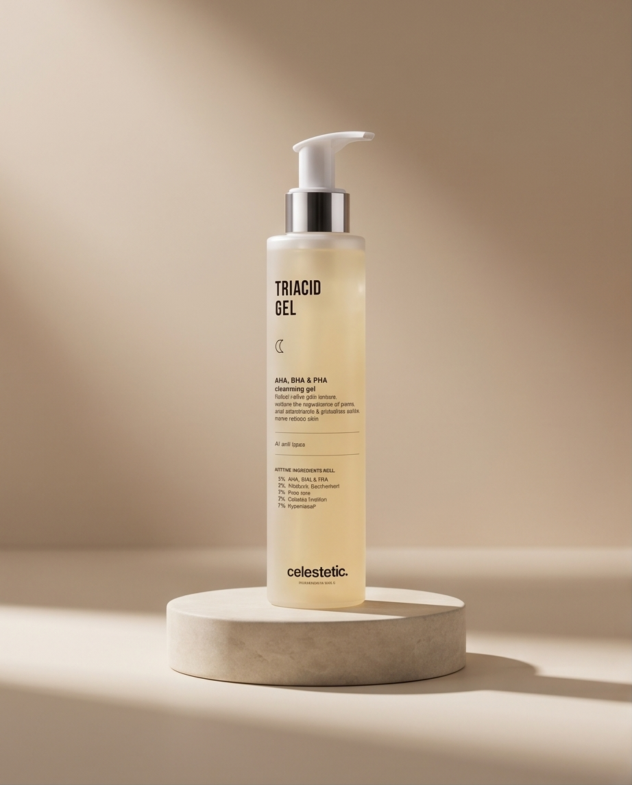 Triacid exfoliërende reinigingsgel.