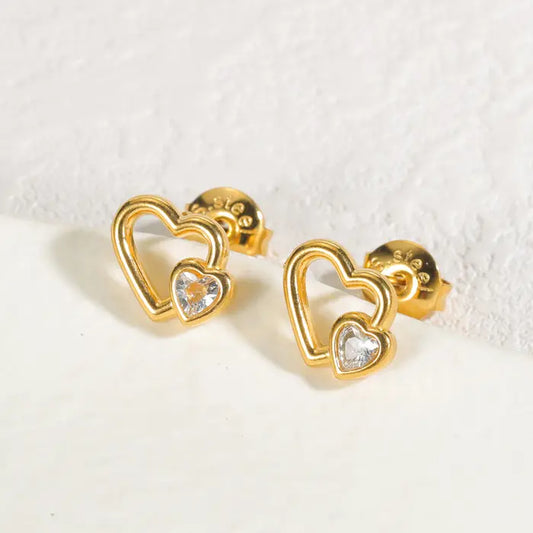 Boucles d’oreilles cœur