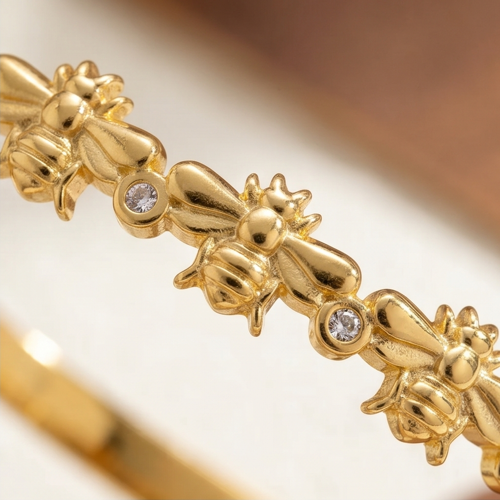 Bracelet Bee Chic Doré ✨🐝
