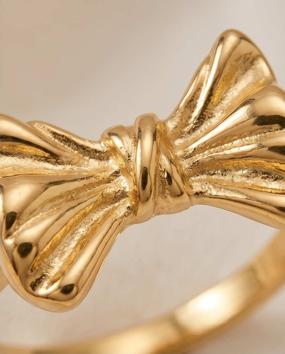 Bow ring - Elegance at your fingertips 🎀
