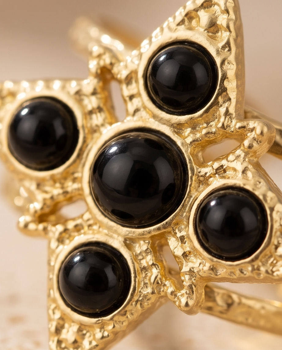 Bague Étoile - Black Moon